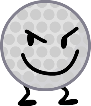 This is the Avatar Image for the Golf Ball [BFDI] AI Voice and Text to Speech Generator